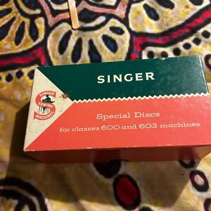 Singer special discs 600 and 603 singer machines